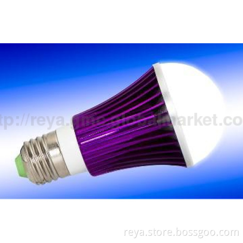 8W Pure White LED Bulb-purple shell